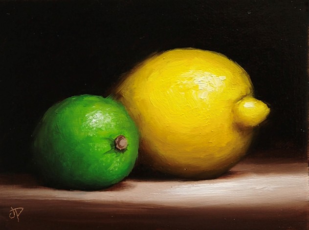 'Alla Prima Lemon and Lime' by artist Jane Palmer